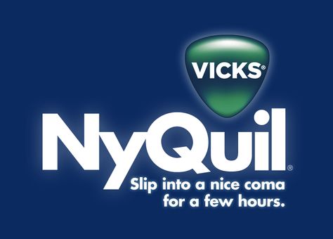 NyQuil does put you in a coma-like sleep! Lol. Business Slogans, Humor Hilarious, Honest Company, Crazy Quotes, Company Slogans, I Smile, Bones Funny, I Laughed, Funny Jokes