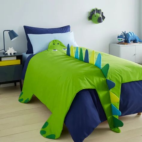 Dino Room, Dinosaur Bedding, Dinosaur Room Decor, Dinosaur Bedroom, Dinosaur Room, Blue Dinosaur, Boy Bedroom Design, Toddler Bedrooms, Dinosaur Design