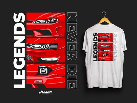 Nissan Silvia Sport Super Car Vehicle Illustration by mohalldi Car Clothing Design, Car Shirt Design, Car Tshirt Design Ideas, Cars Tshirt, Car Tshirt Design, Jdm Shirt Design, Jdm Tshirt Design, Automotive Tshirt Design, Car Graphic Tee Design