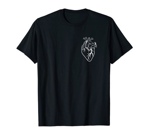 PRICES MAY VARY. The anatomical heart pocket design is perfect for nurses, nursing students, cardiac doctors, and any medical professionals working in the CVICU. Anatomical Heart shirt makes a great gift for friends and family. Lightweight, Classic fit, Double-needle sleeve and bottom hem Medical T Shirt Designs, Te Shirt, Cardiac Nurse, Cardiac Nursing, Heart Pocket, Anatomical Heart, Nursing Tshirts, Heart Shirt, Nursing Students