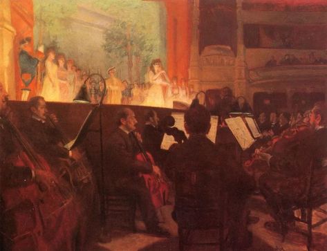 Musical Theatre Paintings, Orchestra Painting, Theatre Painting, Art To Print, Night At The Opera, Raoul Dufy, A Night At The Opera, Art Details, Musical Art