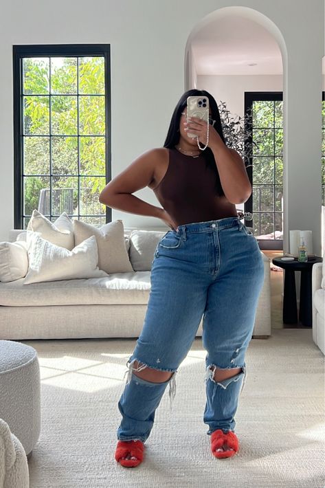 Plus Size Bodysuit Outfit, Jumpsuit Outfit Ideas, Postpartum Style, Outfits Wardrobe, Style Inspo Summer, Postpartum Fashion, Curvy Casual Outfits, Plus Size Baddie Outfits, Simple Casual Outfits