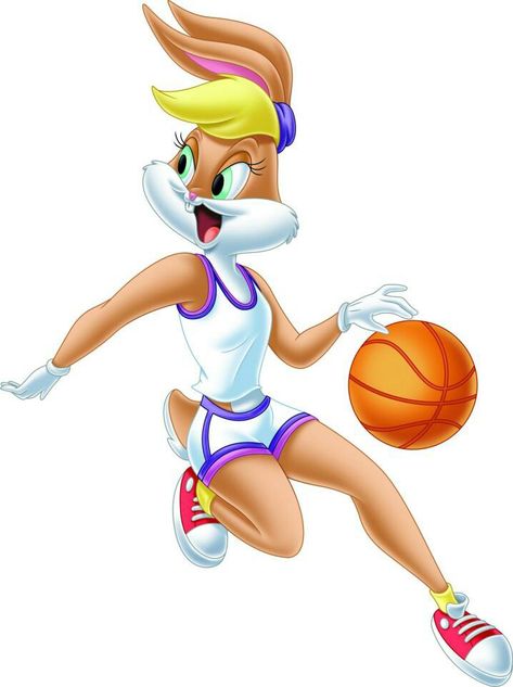 DIY Lola Bunny Basketball Bugs Bunny Lola, Bugs And Lola, Looney Tunes Space Jam, Looney Tunes Wallpaper, Tex Avery, Looney Tunes Show, Lola Bunny, Play Basketball, Kristen Wiig