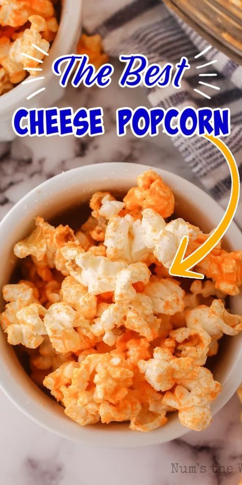 Cheese Caramel Popcorn, Homemade Cheese Popcorn, How To Make Cheese Popcorn, Cheesy Popcorn Recipe, Cheese Popcorn Recipe Homemade, Cheddar Cheese Popcorn Recipe, Cheddar Popcorn Recipe, Cheese Popcorn Recipe, Homemade Popcorn Seasoning Recipes