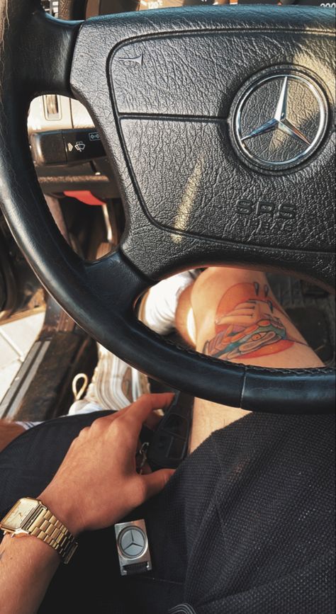 Mercedes Tattoo, Summer Aesthetic, Ronaldo, Dream Cars, Old School, Mercedes Benz, Bmw, Cars, Tattoos