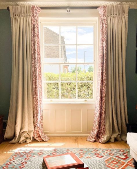 Fermoie (@fermoie) • Instagram photos and videos Curtain Trim, Cottage Life, Dream Cottage, Dream Spaces, Interior Projects, Curtain Fabric, Fine Fabric, British Design, Sitting Room