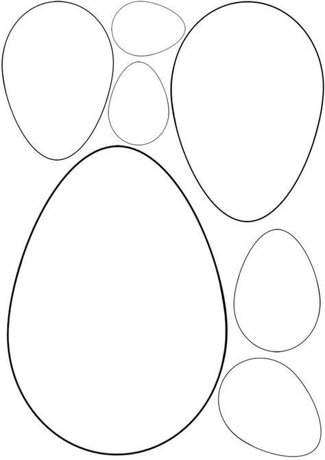 Påskeaktiviteter For Barn, Easter Egg Printable, Easter Egg Template, Easter Bunny Template, Egg Template, Easter Egg Coloring Pages, Bunny Templates, Easter Templates, Fun Easter Crafts