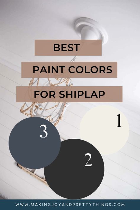 Different Color Shiplap Walls, Gray Shiplap Ceiling, Grey Shiplap Wall Living Room, Horizontal Shiplap Wall Living Room, Black Shiplap Bedroom Wall, Shiplap Bathroom Paint Colors, Paint Shiplap Walls, Cream Shiplap Wall, Shiplap Painted Walls