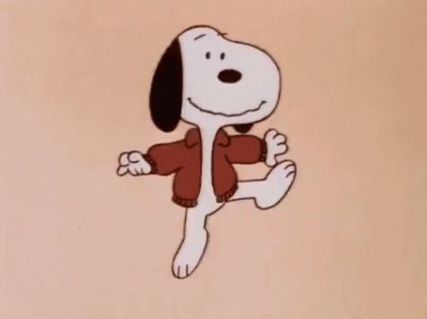 Gifs Snoopy, Jumping Gif, Snoopy Dance, Woodstock Snoopy, Animiertes Gif, Snoopy Funny, Happy Gif, Snoopy Images, Peanuts Cartoon