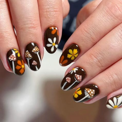 Fall Manicure, Cute Nails For Fall, Her Nails, Thanksgiving Nails, Nail Swag, Halloween Nail Designs, Fall Nail Art, Halloween Nail Art, Autumn Nails