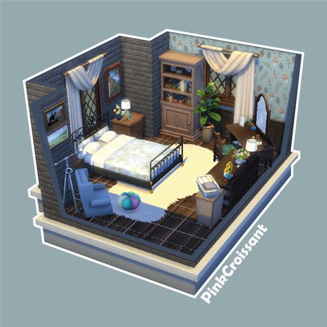 Sims 4 Couple Bedroom, Cottage Bedroom Sims 4, Sims 4 Small Bedroom Ideas, Sims 4 Master Room Ideas, Sims 4 Basegame Bedroom, Sims 4 Cottage Bedroom, Sims 4 Master Bed Ideas, Sims 4 Parents Bedroom, Sims 4 Entry Way Ideas