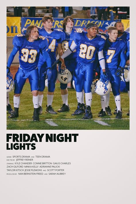 Friday Night Lights Wallpaper, Friday Night Lights Tv Show, Friday Night Lights Show, Friday Night Lights Movie, Posters Decor, Connie Britton, Posters Minimalist, Movie Wall, Taylor Kitsch