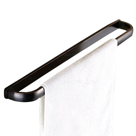 Unique Brass Oil Rubbed Bronze Single Black Towel Bars Bronze Towel Bar, Cheap Curtain Rods, Bronze Bathroom Accessories, Towel Ring Bathroom, Black Towel Bar, Brass Towel Bar, Bathroom Towel Rack, Wall Mounted Towel Rack, Double Towel Bar