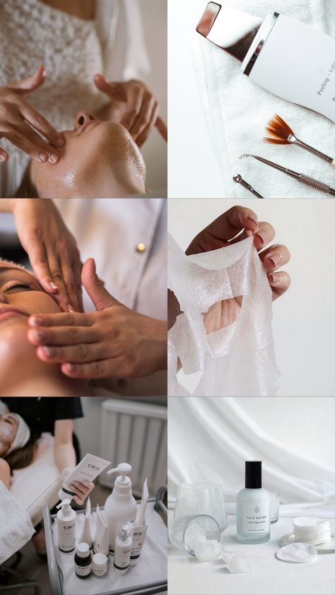 Getting A Facial Aesthetic, Diamond Glow Facial Benefits, Aesthetic Treatments Facials, Esthetician Product Photography, Esthician Photo Shoot, Skin Care Mood Board, Esthetition Aesthetic, Cosmetology Aesthetic Wallpaper, Esthetician Aesthetic Pictures