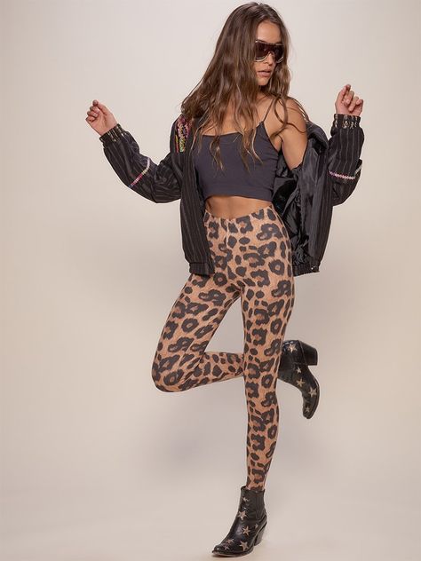 Printed sports leggings