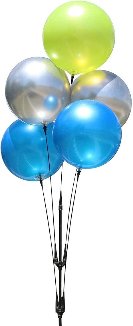 Amazon.com: DuraBalloon - Weatherproof Reusable Balloon Cluster Pole Kit - Helium Free Plastic Outdoor Balloons : Patio, Lawn & Garden Balloon Clusters, Balloon Pop, Balloon Shapes, Amazon Products, The Balloon, Picture Display, Lawn Garden, Toys Games, Lawn