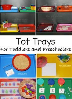 Tot Trays are a great way to create toddler learning activities that are wonderful for preschool kids as well as 2 and three year olds. Here are some ideas! Tot Trays, Montessori Trays, Montessori Toddler Activities, Toddler Classroom, Life Skills Special Education, 30 August, Preschool Special Education, Tot School, Preschool At Home