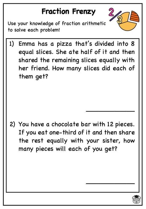 13 Page Printable Fraction Mastery: Solve Multistep Word Problems with Addition, Subtraction, Multiplication, and Division (Ages 6-11) Multiplication And Division Word Problem, Division Of Fractions, Fractions Word Problems, Fraction Practices, Multi Step Word Problems, Division Word Problems, Fraction Games, Addition And Subtraction Worksheets, Free Math Worksheets