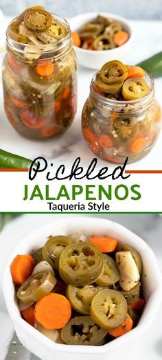 Latina Recipes, Water Canning, Pickled Jalapeno Recipe, Pickled Things, Pickled Jalapenos, Prep Meals, Jalapeno Recipes, Mexican Restaurants, Pickled Carrots