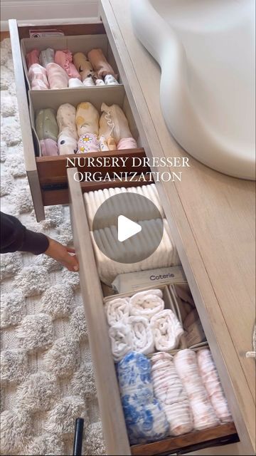 Sophie Leisk Martinez on Instagram: "The nesting has begun! Nursery dresser organization 🫶🏻   Nursery, dresser, pregnancy, pregnant, nesting, pregnancy journey, nursery inspiration   #nursery #pregnancy #nurseryorganization #nesting #pregnancyjourney #momtobe #nurseryinspo #nurseryideas #nurseryinspiration" Organization Nursery Dresser, Dresser Organization Nursery, Nesting Pregnancy, Baby Dresser Organization, Gluten Free Dairy Free Dinner, Nursery Dresser Organization, Changing Table Organization, Table Organization, Organization Nursery