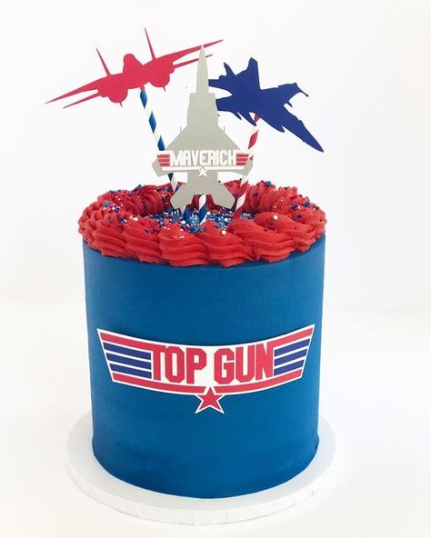 Topgun Maverick Cake, Top One Birthday Cake, Maverick Birthday Party, 80s Cake, Planes Birthday Party, Planes Birthday, Movie Cakes, Thanksgiving Prep, Baby Boy Birthday