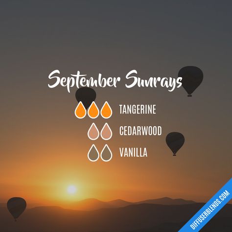 September Sunrays — Essential Oil Diffuser Blend Fall Essential Oil Blends, Summer Diffuser Blends, Fall Essential Oils, Fall Diffuser Blends, Essential Oil Combinations, Mac Lipsticks, Essential Oil Diffuser Blends Recipes, Young Living Essential Oils Recipes, Oil Remedies