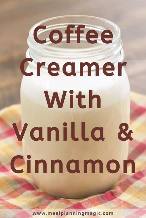 Cinnamon Creamer Recipe, Homemade Cinnamon Creamer, Homemade Cinnamon Vanilla Coffee Creamer, Homemade Coffee Creamer With Honey, Homemade Flavored Coffee Creamers, Homemade Cinnamon Coffee Creamer, Diy Cinnamon Coffee Creamer, Diy Liquid Coffee Creamer, Homemade Liquid Coffee Creamer