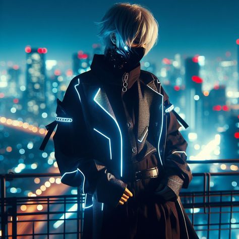 #ai #aigenerated #cyberpunk #neon #anime Cyberpunk Aesthetic Character, Cyberpunk Oc Art Male, Cyberpunk Aesthetic Outfit Male, Neon Cyberpunk Aesthetic Outfit, Cyberpunk Outfit Men, Cyberpunk Outfit Aesthetic, Cyberpunk Fashion Male, Cyberpunk Style Outfit, Cyberpunk Outfit Male