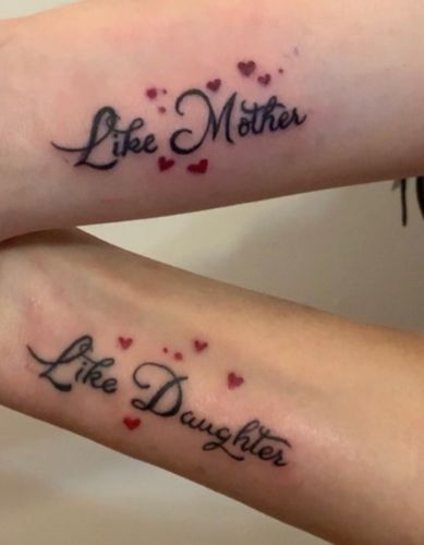 Mom Daughter Tattoo, Mother Daughter Tats, Daughters Name Tattoo, Mother And Daughter Tattoos, Mommy Daughter Tattoos, Tattoo Mom, Mom And Daughter Tattoos, Sunshine Tattoo, Survivor Tattoo