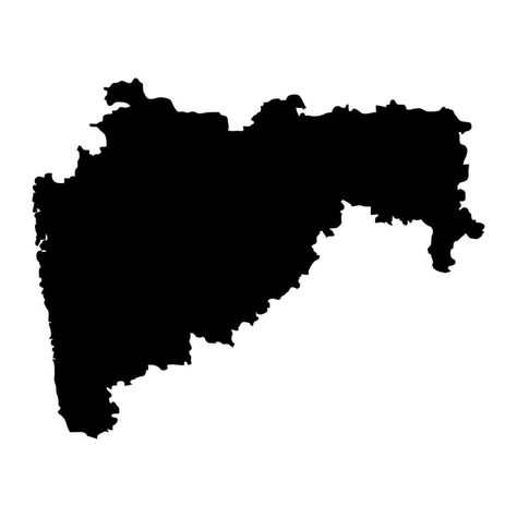 Maharashtra state map, administrative division of India. Vector illustration. Maharashtra Map, Site Analysis, Background Images Wallpapers, Poster Background Design, Black Image, Logo Banners, Cityscape Photos, State Map, Nature Backgrounds