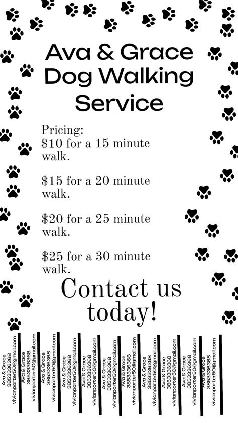 Our dog walking business Dog Sitting Flyer Ideas, Dog Walking Poster Ideas, How To Start A Dog Walking Business, Pet Sitting Flyer Ideas, Dog Walking Flyer Ideas, Dog Walking Business Names, Dog Business Ideas, Pet Sitting Flyer, Dog Walker Flyer