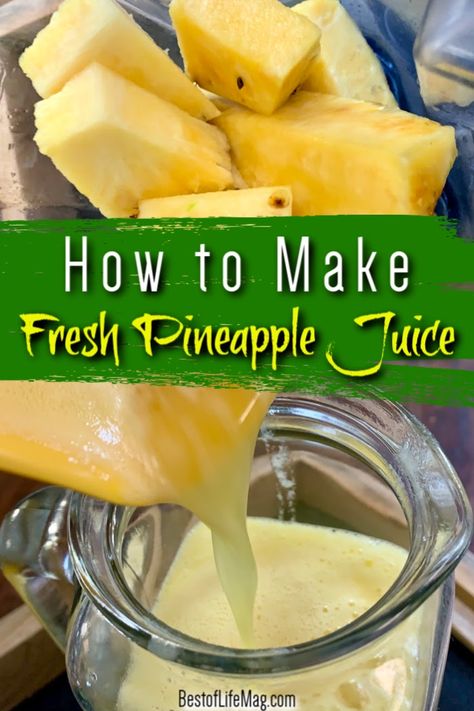 Juice Recipes Pineapple, Fresh Pineapple Recipes, Natural Juice Recipes, Juice Ideas, Fresh Pineapple Juice, Recipes Pineapple, Juice Making, Pineapple Juice Recipes, Fresh Juice Recipes