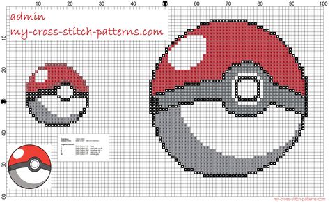 Pokéball 20x20 and 50x50 free cross stitch pattern - 2186x1346 ... Cross Stitch Pokeball, Pokemon Cross Stitch Patterns, Stitch Games, Free Cross Stitch Pattern, Pokemon Cross Stitch, Free Cross Stitch Patterns, Pokemon Pattern, Patterns Simple, Stitch Character