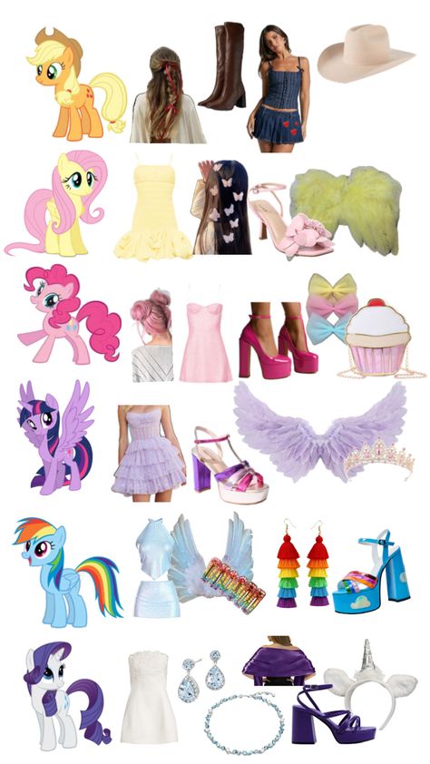 Rarity Costume Ideas, Mlp Costume Group, Halloween Costumes My Little Pony, Twilight Sparkle Costume Diy, My Little Pony Halloween Costume Group, My Little Pony Group Costume, Rarity Halloween Costume, Trio Halloween Costumes Ideas, My Little Pony Costume Women