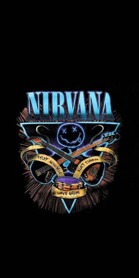 Logo Nirvana, Nirvana Wallpaper, Nirvana Art, Nirvana Logo, Nirvana Poster, Nirvana Band, Rock Poster Art, Rock N Roll Art, Rock Aesthetic