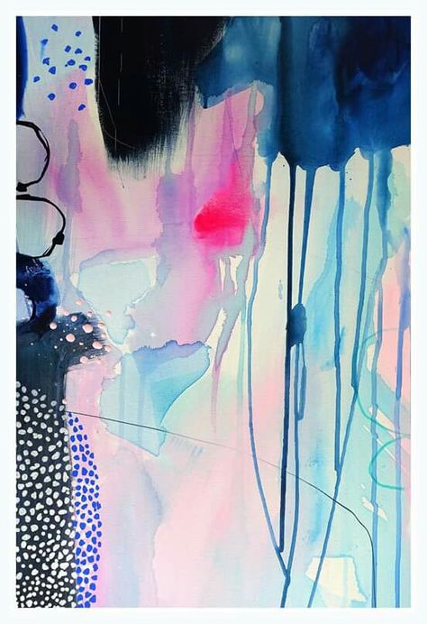 Drip Background, Watercolor Drip, Mette Lindberg, Illustration Kunst, Art Colourful, Abstract Watercolor Art, Watercolor Paintings Abstract, Abstract Art Inspiration, Dreamy Art