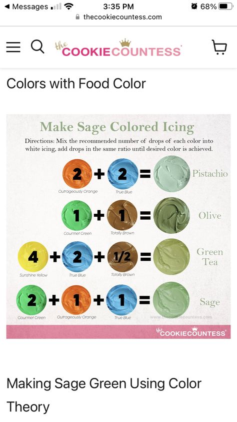 Olive Green Food Coloring, Sage Green Frosting Recipe, Sage Green Icing Color, Green Frosting Color Chart, Sage Frosting Color, How To Make Sage Green Royal Icing, How To Make Sage Green Buttercream, Sage Green Food Coloring, Sage Green Royal Icing