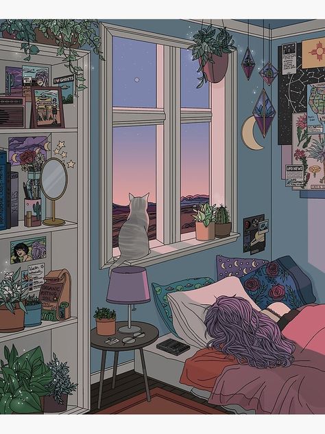 "Early Morning" Poster by kelseydraws | Redbubble Tumblr Drawings, Snapchat Stickers, Coffee Illustration, Anime Room, Shugo Chara, Tomb Raider, Love Pictures, Featured Art, Black & White