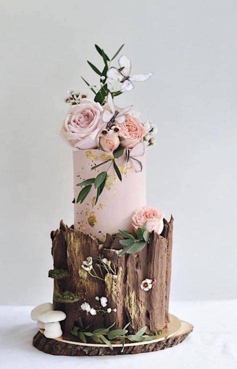 Enchanted Forest Cake, Lemon And Coconut Cake, Brisbane Wedding, Forest Party, Enchanted Forest Wedding, Chocolate Wedding Cake, Amazing Wedding Cakes, Forest Cake, Wedding Cake Rustic