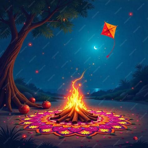 South indian festival Happy Bhogi with text space | Premium AI-generated image South Indian Festival, Happy Bhogi, Lohri Festival, Makar Sankranti, Indian Festival, Indian Festivals, Festival