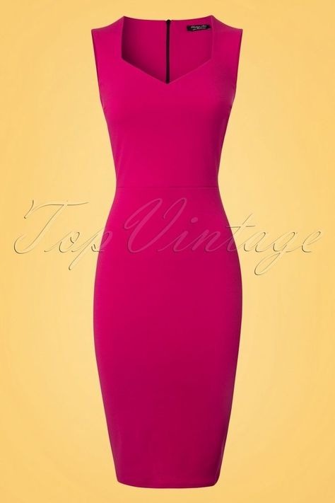 Colour Wow, Formal Dress Patterns, Corporate Dress, Beauty Features, Work Dresses For Women, Classy Dress Outfits, Classy Work Outfits, Magenta Pink, Business Dresses