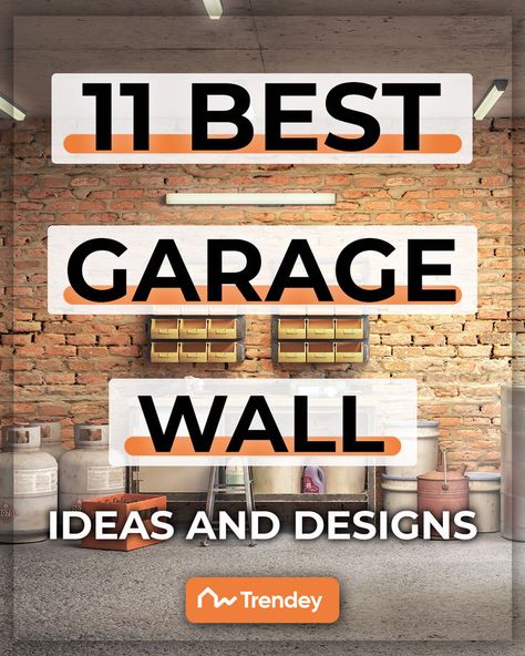 Garage Wall Ideas Workshop Garage Design, Mirror In Garage, Accent Wall In Garage, Farmhouse Garage Ideas, Paint Garage Interior, 2 Car Garage Ideas Interior, Beadboard Garage Walls, Garage Cladding Ideas, Garage Accent Wall Ideas