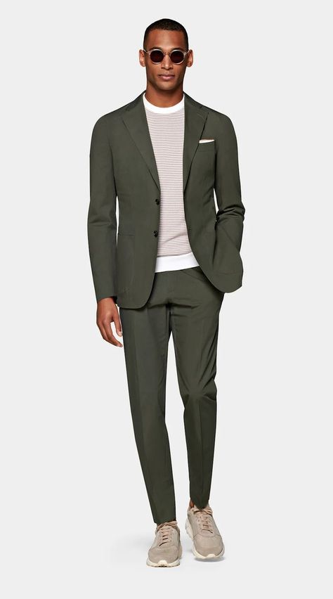 Green Suit Men, Olive Green Suit, Summer Suits Men, Suit Supply, Stylish Men Wear, Mens Casual Suits, Blue Suit Men, Mens Fashion Blazer, Slim Fit Jackets