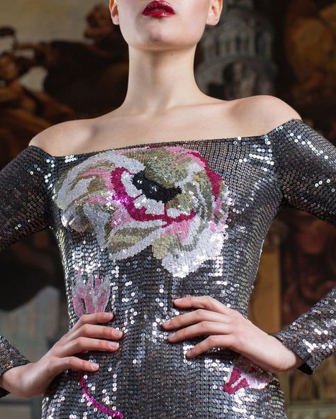 1,422 Likes, 4 Comments - Temperley London (@temperleylondon) on Instagram: “The Opia Off-Should Dress on sale | Fully lined, this exuberant piece is shaped off-the-shoulder…” Vintage Haute Couture, Off Shoulder Long Dress, Haute Couture Paris, Alice Temperley, Temperley London, Face Lift, Fashion Event, In Full Bloom, Floral Dresses