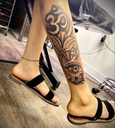 Arm Art Tattoos For Women, Woman Sleeve Tattoo Ideas, Calves Tattoo, Short Tattoo, Micro Tattoo, Tats Ideas, Girl Thigh Tattoos, Girls Tattoos, Arm Sleeve Tattoos For Women