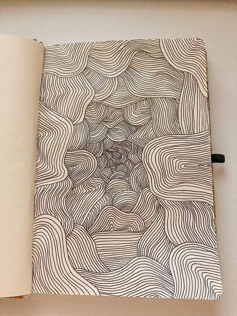 Patterns Drawing Aesthetic, Drawing Ideas Aesthetic Doodles, Line Art Doodles Aesthetic, Aesthetic Doodle Patterns, Pronto Plate Printmaking, Doodle Art Inspiration Sketches, Easy Drawings Patterns, Aesthetic Zentangle Art, Line Artwork Pattern