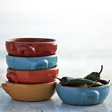 Terracotta handled bowls @ west elm Handles Pottery, Terra Cotta Pottery, Tapas Dishes, Terracotta Bowl, Shop Till You Drop, Modern Gift, Dining And Kitchen, West Elm, Earthenware