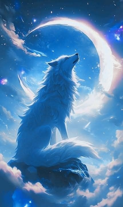 Loup Aesthetic, White Wolf Art Fantasy, Wolf Profile Picture, Wolf Astethic, White Wolf Aesthetic, White Wolf Wallpaper, Wolf Aesthetic Wallpaper, Wolf Art Fantasy, Anime Wolves