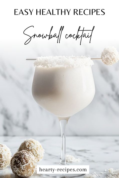 Cheers to the holidays with this Snowball Cocktail 🍸❄️! A simple, festive drink that brings a delicious blend of flavors perfect for your Christmas celebrations. Quick and easy to make, it’s the ideal cocktail for holiday gatherings or a cozy night in.
Make this holiday favorite now! 🎄🍸 #SnowballCocktail #HolidayDrinks #EasyCocktailRecipes #FestiveDrinks #HeartyRecipes Highland Snowball Drink, Snowball Cocktail, Snowball Drink, Cocktail Garnish Ideas, Garnish Ideas, Frozen Cocktail, Birthday Sleepover, Holiday Drink, Refreshing Drinks Recipes