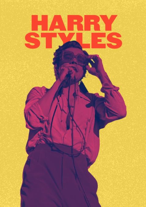 Vintage Posters Harry Styles, Harry Styles Graphic Design, Harry Styles Poster, Harry's House, He Makes Me Smile, Gig Poster, Fav Music, Print Design Art, Poster Room